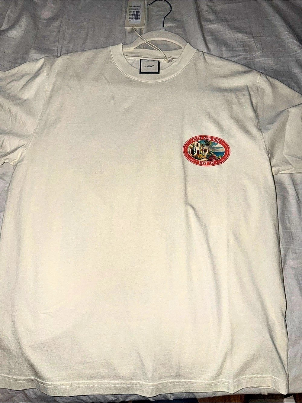 Kith Vintage Resort Tee Graphic Short Sleeve White & Red Medium